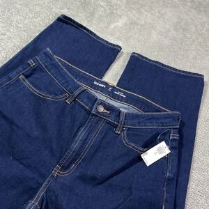Nwt Old Navy Women's Size 10 Tall High-Rise WOW Loose Dark‎ Wash Denim Jeans
